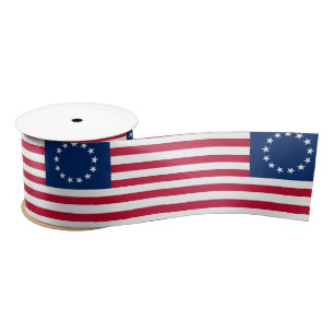 Betsy Ross Old Glory American USA Flag Satinband