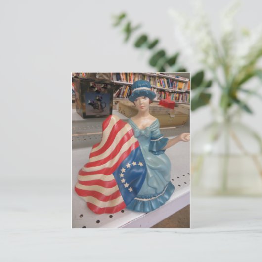 Betsy Ross Postkarte (Stehend Vorderseite)