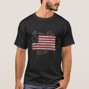Betsy Ross Schlachtflagge 13 Kolonien 1776 Patriot T-Shirt