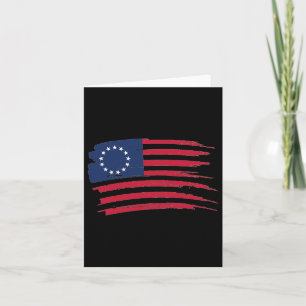 Betsy Ross Shirt 4. Juli Amerikanische Flagge 1776 Karte