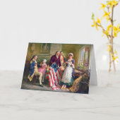 Betsy Ross und das US Flagge 1777 Karte (Gelbe Blume)