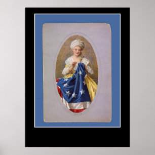 Betsy Ross und der Flaggenposter Poster