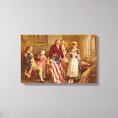 Betsy Ross Wrapped Canvas Print Leinwanddruck (Vorderseite)