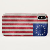 Betsy- Rossflagge iPhone X Fall 1776 Case-Mate iPhone Hülle (Rückseite (Horizontal))