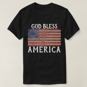 Betsy- Rossflaggengott segnen Amerika-T-Shirt T-Shirt
