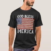Betsy- Rossflaggengott segnen Amerika-T-Shirt T-Shirt (Vorderseite)
