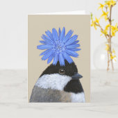 Betsy the chickadecard karte (Gelbe Blume)