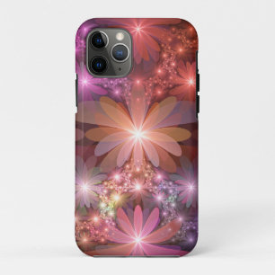 Bett aus Blumen Bunt Glänzende Abstrakte Fraktal-K Case-Mate iPhone Hülle