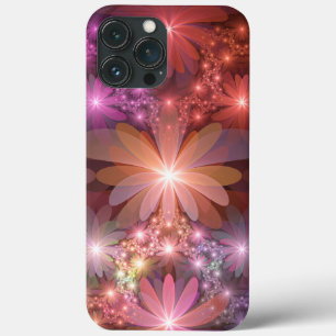 Bett aus Blumen Bunt Glänzende Abstrakte Fraktal K Case-Mate iPhone Hülle