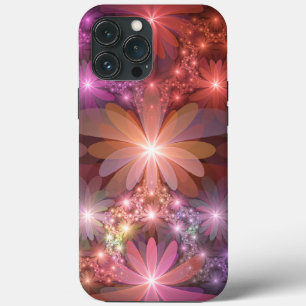 Bett aus Blumen Bunt Glänzende Abstrakte Fraktal-K Case-Mate iPhone Hülle
