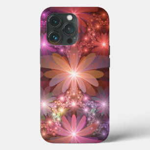 Bett aus Blumen Bunt Glänzende Abstrakte Fraktal-K Case-Mate iPhone Hülle