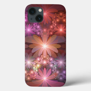 Bett aus Blumen Bunt Glänzende Abstrakte Fraktal K Case-Mate iPhone Hülle