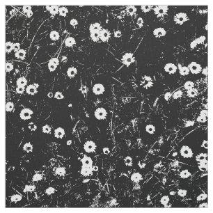 Bett der Gänseblümchen HC - Schwarzweiss Stoff