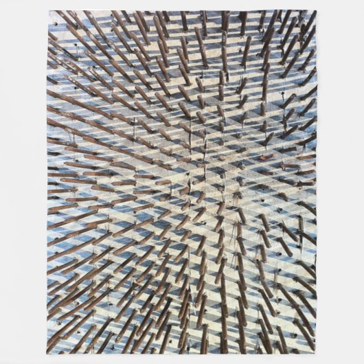 BETT DER NAGEL-FLEECE-DECKE FLEECEDECKE (Vorderseite)