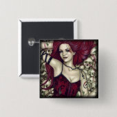 Bett des Schädelknopfes Button (Vorne & Hinten)