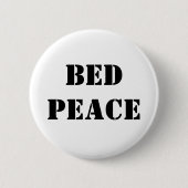 Bett-Frieden Button (Vorderseite)