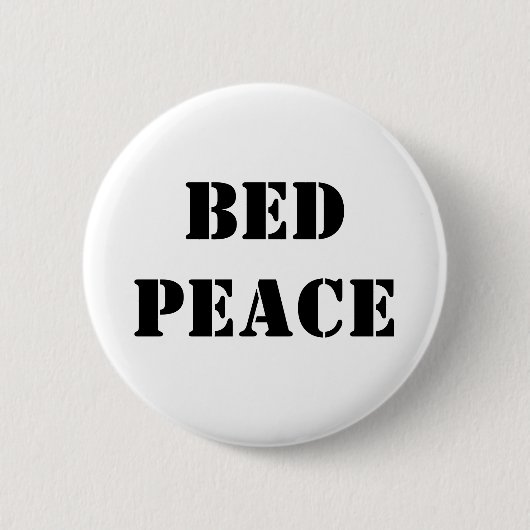 Bett-Frieden Button (Vorderseite)