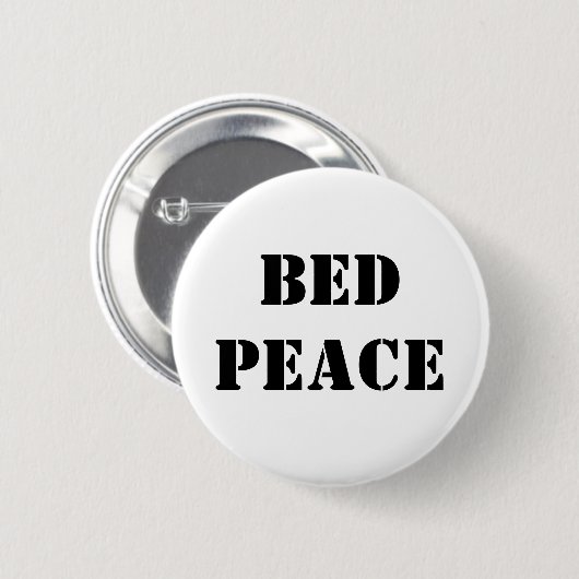 Bett-Frieden Button (Vorne & Hinten)