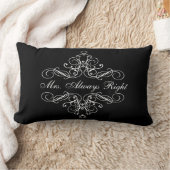Bett-Kissen Frau-Always Right Elegant Boudoir Lendenkissen (Decke)