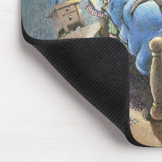 Bett-Schweine Mousepad (Ecke)