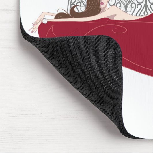 Bett-Weiß Mousepad (Ecke)