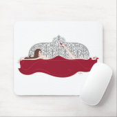 Bett-Weiß Mousepad (Mit Mouse)