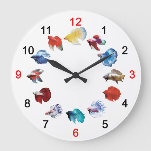 Bettaの 壁 掛 け時Nr. 01 Große Wanduhr (Vorderseite)