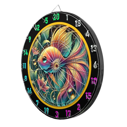 Betta Beauty Game Room Dartboard Dartscheibe (Vorderseite rechts)