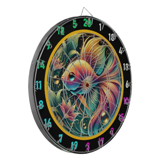 Betta Beauty Game Room Dartboard Dartscheibe (Vorderseite Links)