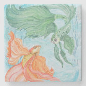 Betta Dance Steinuntersetzer (Vorderseite)