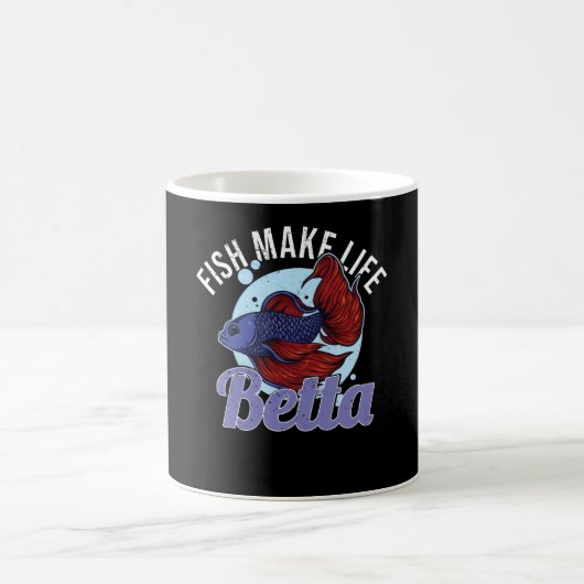 Betta Fighting Fish Aquarist Zierfisch Kaffeetasse (Mittel)