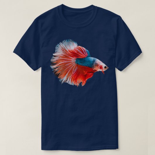 Betta Fighting Fish for All Betta Splendens Lovers T-Shirt (Design vorne)