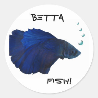 Betta Fisch-Aufkleber Runder Aufkleber