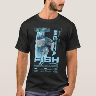 Betta-Fisch-Halter Moderne Streetwear T-Shirt