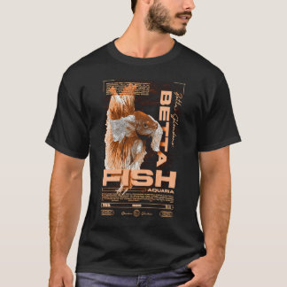 Betta-Fisch-Halter Moderne Streetwear T-Shirt