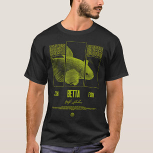 Betta-Fisch-Halter Moderne Streetwear T-Shirt