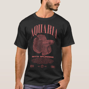 Betta-Fisch-Halter Moderne Streetwear T-Shirt