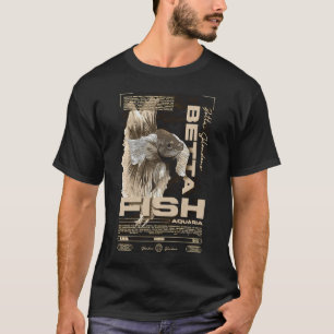 Betta-Fisch-Halter Moderne Streetwear T-Shirt