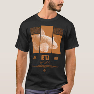 Betta-Fisch-Halter Moderne Streetwear T-Shirt