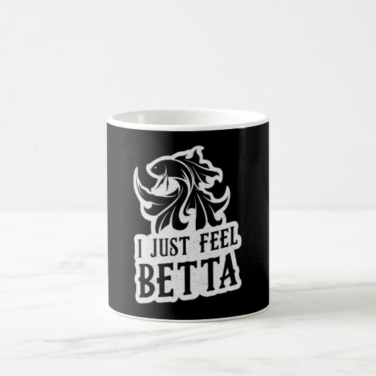 Betta Fisch ich fühle einfach Betta Lover kämpfen Kaffeetasse (Mittel)