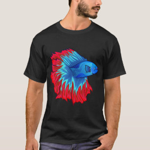 Betta-Fisch, Siamese Fighting Fisch Liebhaber Tee- T-Shirt
