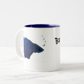 Betta Fisch-Tasse Zweifarbige Tasse (Vorderseite Links)