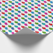 Betta-Fisch-Weihnachtsmänner-Geschenkpapier Geschenkpapier (Ecke)
