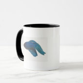 Betta Fische oder männliche blaue siamesische Tasse (Vorderseite Links)