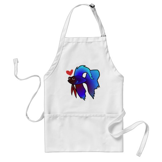 Betta Fische/siamesische kämpfende Fisch-Liebe Schürze (Vorne)
