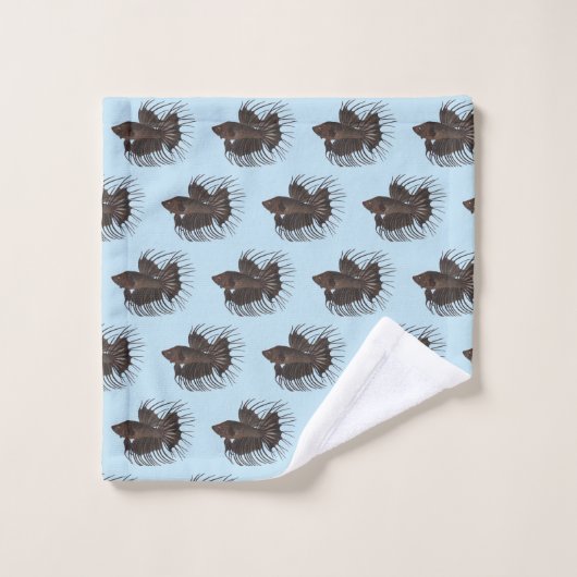 Betta Fish Bath Handtuch Set (Waschlappen)