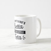 Betta Fish Betta mit einem kleinen Fisch Fish Love Kaffeetasse (VorderseiteRechts)
