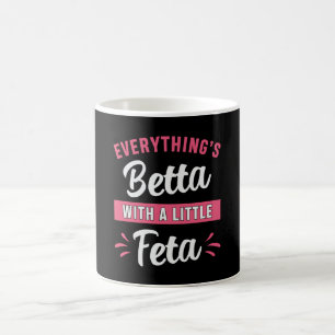 Betta Fish Betta mit einem kleinen Fötus Fish Fish Kaffeetasse