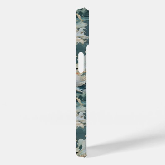 Betta Fish Blue White Case-Mate iPhone Hülle (Rückseite / Rechts)