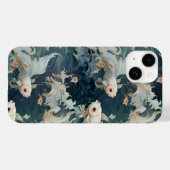 Betta Fish Blue White Case-Mate iPhone Hülle (Rückseite (Horizontal))